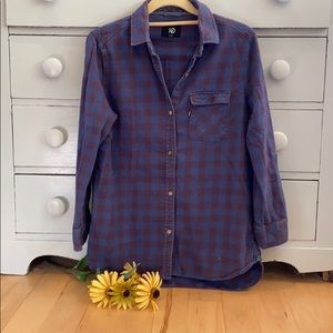 Soft tunic length flannel shirt, small ( SOLD )